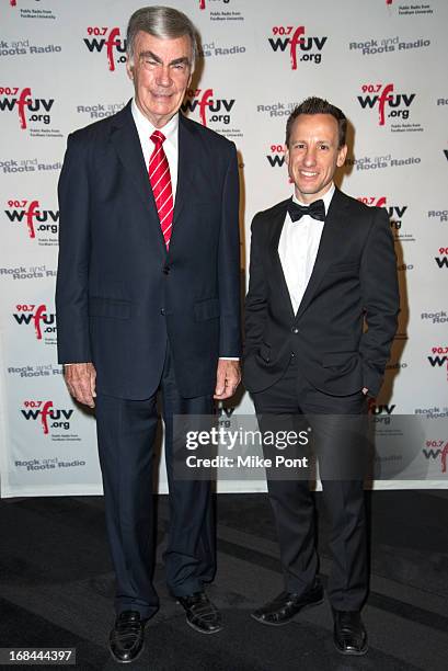 Sam Donaldson and News and Public Affairs Director at WFUV FM George Bodarky attend the 6th Annual WFUV Spring Gala at The Edison Ballroom on May 9,...