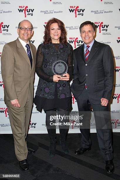 General Manager of WFUV Chuck Singleton, Singer Rosanne Cash, and Sportscaster Bob Costas attend the 6th Annual WFUV Spring Gala at The Edison...