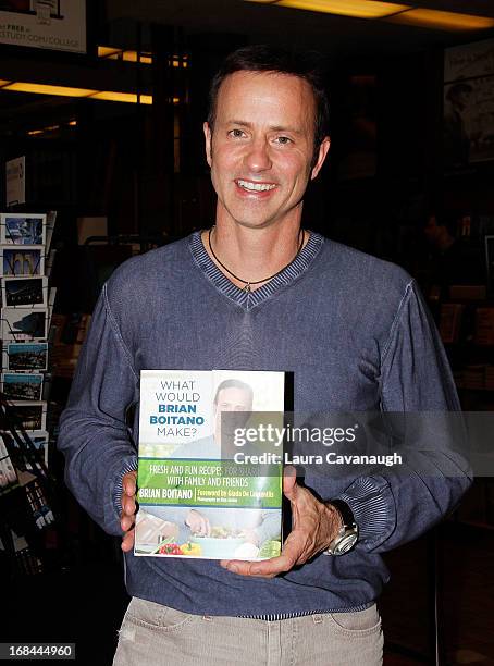 Brian Boitano promotes his new book "What Would Brian Boitano Make?" at Barnes & Noble, 5th Avenue and 18th Street on May 9, 2013 in New York City.