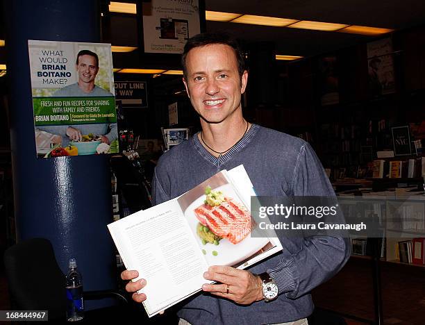 Brian Boitano promotes his new book "What Would Brian Boitano Make?" at Barnes & Noble, 5th Avenue and 18th Street on May 9, 2013 in New York City.