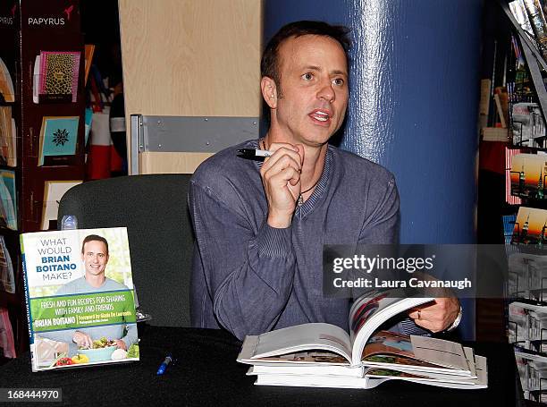 Brian Boitano promotes his new book "What Would Brian Boitano Make?" at Barnes & Noble, 5th Avenue and 18th Street on May 9, 2013 in New York City.