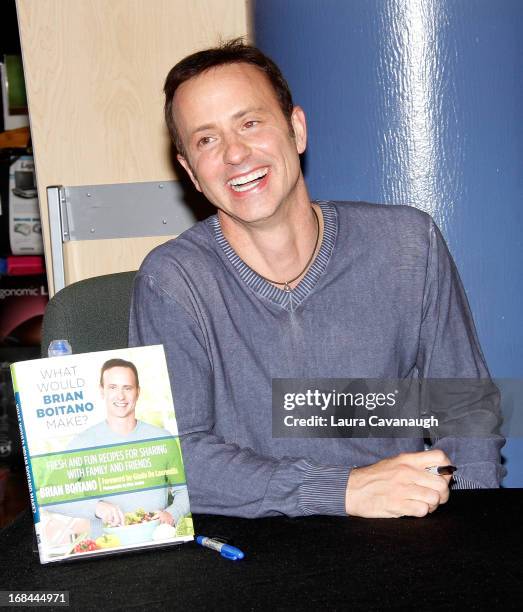 Brian Boitano promotes his new book "What Would Brian Boitano Make?" at Barnes & Noble, 5th Avenue and 18th Street on May 9, 2013 in New York City.