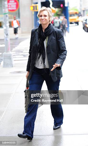 Actress Jane Lynch is seen in Soho on May 9, 2013 in New York City.