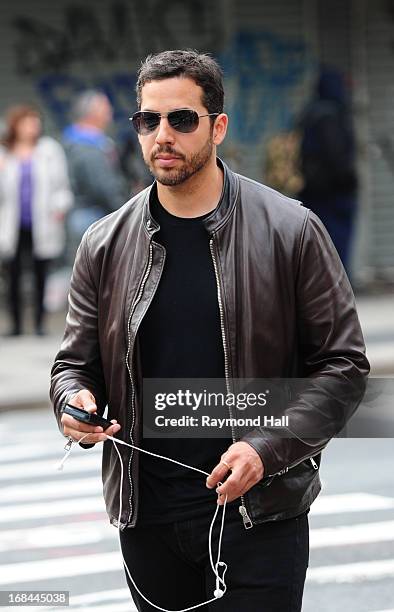 David Blaine is seen in Soho on May 9, 2013 in New York City.