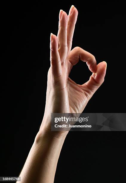 ok hand sign - ok sign stock pictures, royalty-free photos & images