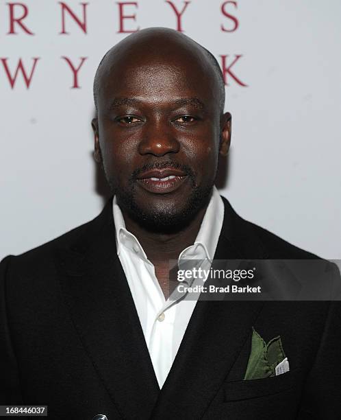 David Adjaye attends Maiyet Varanasi Silk Capsule Collection Private Dinner Hosted By Barney's at Consulate General Of India on May 9, 2013 in New...