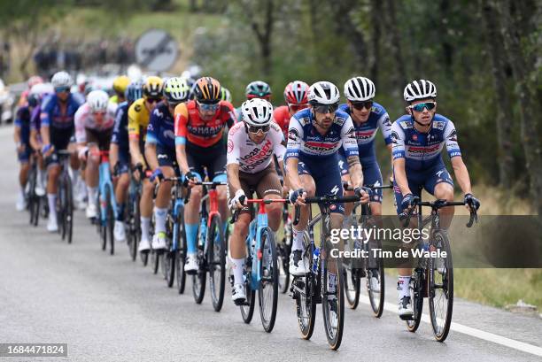 Andrea Vendrame of Italy and Team Ag2r-Citroën, Mattia Cattaneo of Italy, Louis Vervaeke of Belgium and James Knox of The United Kingdom and Team...