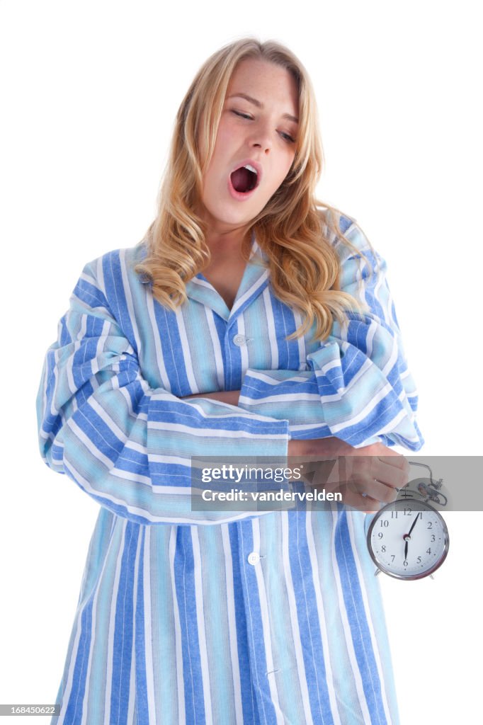 Tired Pyjamas Tired Teenager In Traditional Pyjamas High-Res Stock Photo - Getty Images