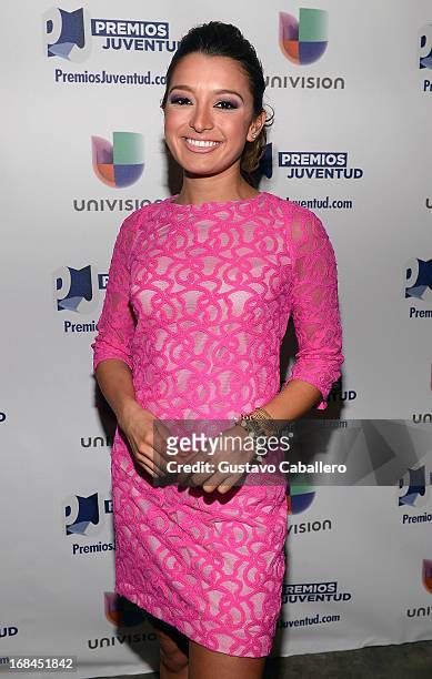 Antonietta Collins attends Univisions Premios Juventud Awards Nominees press conference at Univision Headquarters on May 9, 2013 in Miami, Florida.