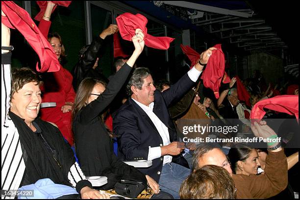 Jean Louis and Anne Marie Debre, their son Guillaume and his wife - "Ben Hur" show at the French stadium .