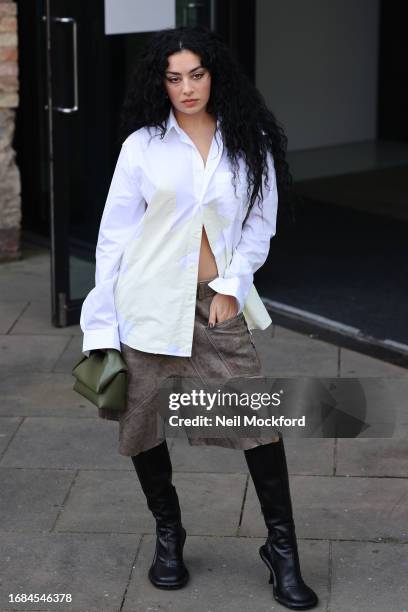 Charli XCX attends JW Anderson at Camden Roundhouse during London Fashion Week September 2023 on September 16, 2023 in London, England.