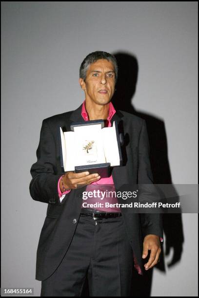 Samy Naceri receives the award of performance won at the Cannes Festival 2006 - premiere of the movie "Indigenes" by Rachid Bouchareb at the UGC...