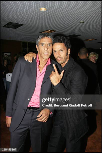 Samy Naceri, Sami Bouajila - premiere of the movie "Indigenes" by Rachid Bouchareb at the UGC Normandie on the Champs Elysees in Paris.
