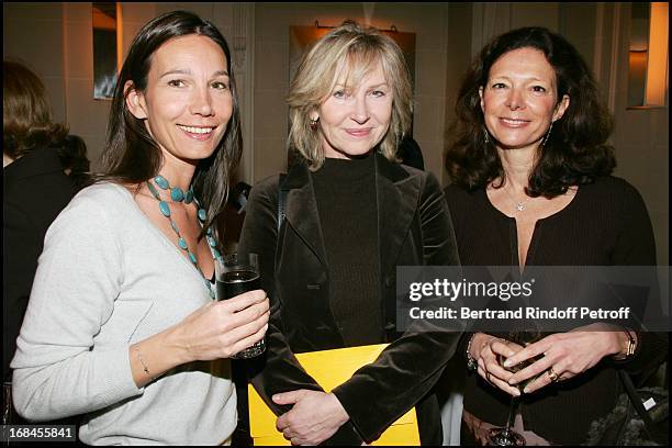 Ariane Poniatowski, Marine Jacquemin and Marie Laure Mine at Lunch To Announce the 60th Anniversary Of De Care.