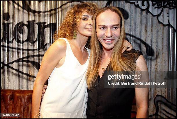 John Galliano and Lady Giannina Faccio at John Galliano Men Spring Summer 2009 Fashion Show.