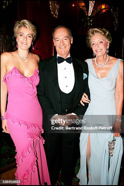 Ondine De Rothschild, Prince Amyn Aga Khan and Ariane Dandois at Dinner At Maxim's Organised by SAS The Princess Maria Von Thurn Und Taxis .