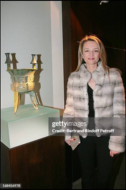 Madame Alessandro Vallarino Gancia at Gala Opening Evening At The Christian Deydier Art Exhibition In Paris.