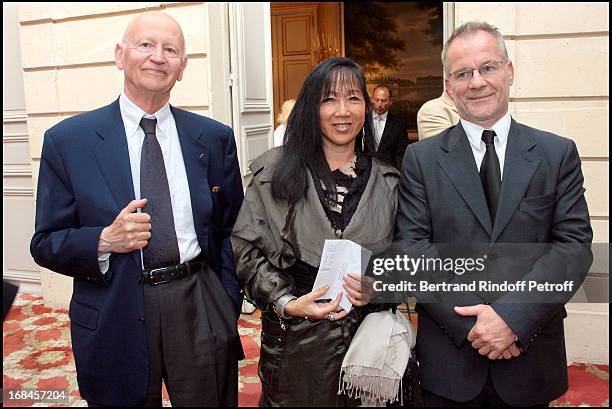 Gilles Jacob, Mai Chen Chalais, Thierry Fremaux at Claudia Cardinale And Giorgio Armani Awarded By French President Nicolas Sarkozy With Insignias Of...