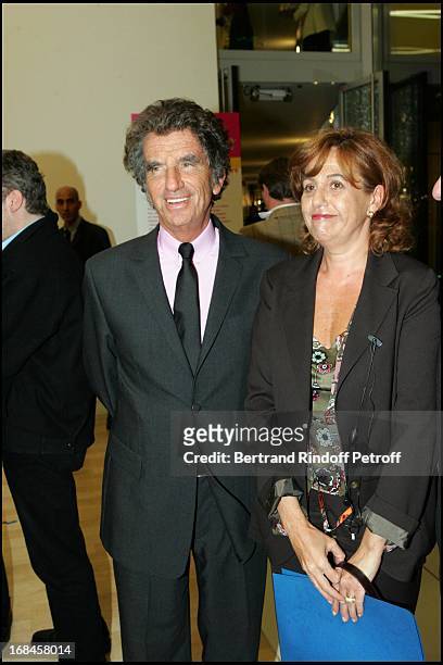 Jack Lang and Anne Barrere at Inauguration Of "Maison De Solenn", A House For Teenagers, Sponsored By Bernadette Chirac At Cochin Hospital In Paris.