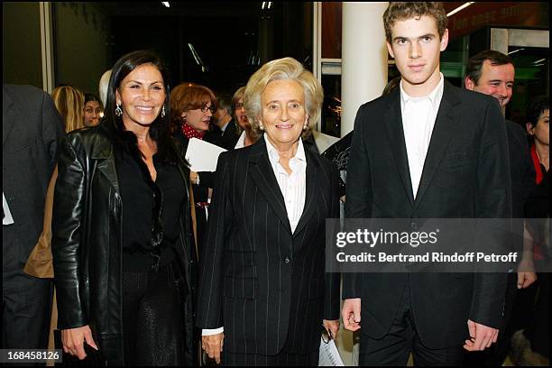 Mouna Ayoub, Bernadette Chirac and Alexandre Desseigne at Inauguration Of "Maison De Solenn", A House For Teenagers, Sponsored By Bernadette Chirac...