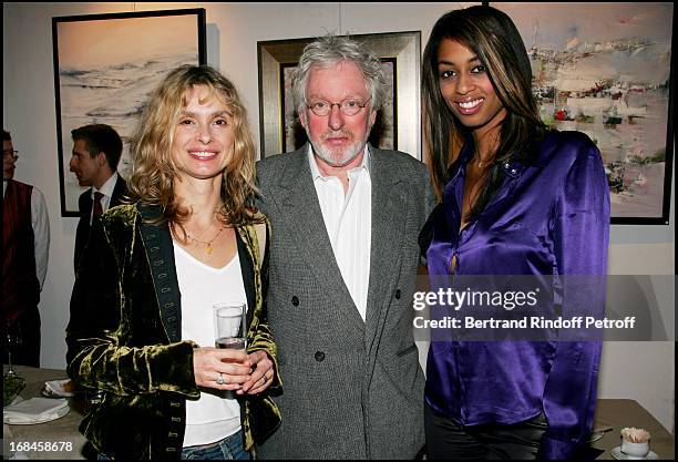 Maryam D' Abo , Hugh Hudson and Marie Sandra Badini Duran at Exclusive - Exceptional Dinner Around Olive Oil In The Abbey Of Talloire.