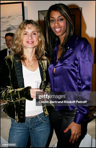 Maryam D' Abo and Marie Sandra Badini Duran at Exclusive - Exceptional Dinner Around Olive Oil In The Abbey Of Talloire.