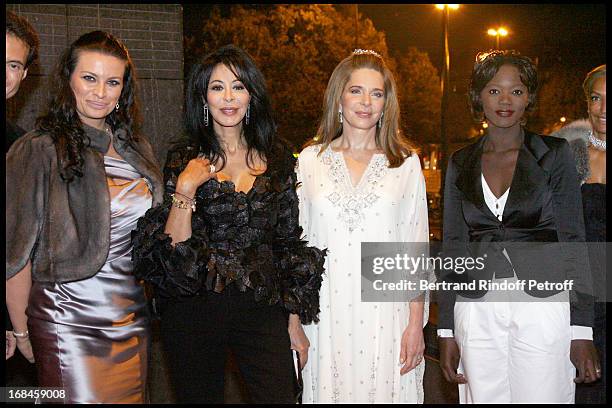 Princess Kasia Al Thani, Yamina Benguigui, Queen Noor of Jordan and Rama Yade at 2nd International Encounters Of Cinema Verite A Opera Bastille.