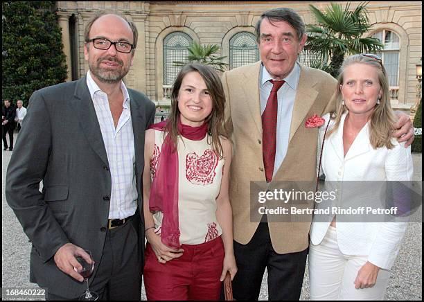 Charles Emmanuel of Rohan Chabot, Princess Amedee of Clermont Tonnerre, Viscount and Viscountess of Noailles at Opening Exhibition Of Joy De Rohan...