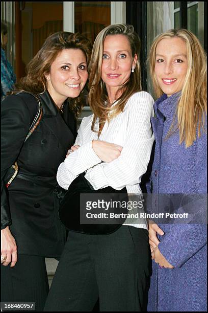 Valerie Kueto, Marie Moatti and Adelaide De Clermont Tonnerre at The Reception At The Austrian Embassy For Lady Antonia Fraser For The Publication Of...