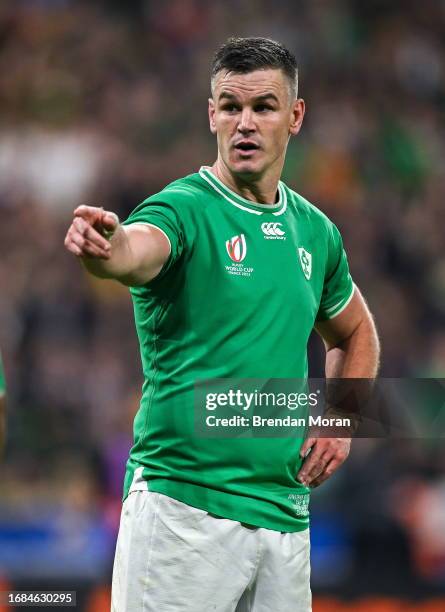 Paris , France - 23 September 2023; Jonathan Sexton of Ireland during the 2023 Rugby World Cup Pool B match between South Africa and Ireland at Stade...