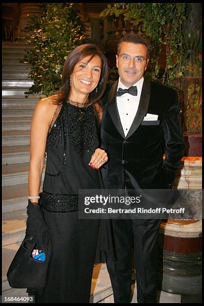Bruno and Agnes Cromback at Gala Of The Association For The Influence Of The National Paris Opera At Palais Garnier .