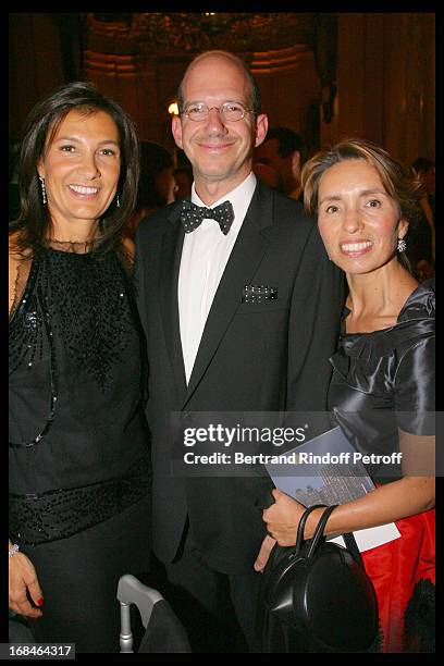 Agnes Cromback and Gregory and Regina Annenberg Weingarten at Gala Of The Association For The Influence Of The National Paris Opera At Palais Garnier...