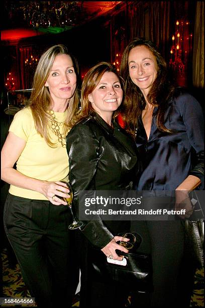 Marie Moatti, Valerie Cueto and Marianne Orlowski at Celine Party For The "Poublot Charity Artwork" For The Benefit Of The Association Children's...