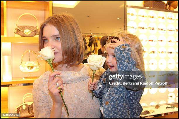 Natalia Vodianova and daughter Neva at The Re-opening Of Louis Vuitton Store In Moscow In Association With Natalia Vodianova 's Foundation, Naked...
