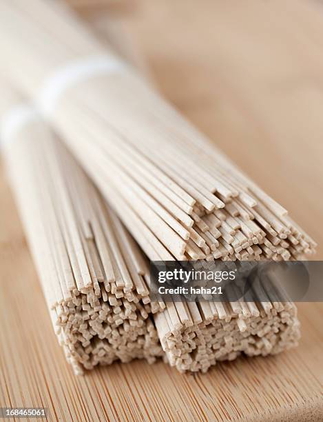 soba noodles - soba stock pictures, royalty-free photos & images