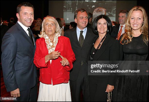 Olivier Widmaier Picasso, Maya Widmaier Picasso, Paloma Picasso and her husband Eric Thevenet, Diana Widmaier Picasso at Private Viewing Of The...