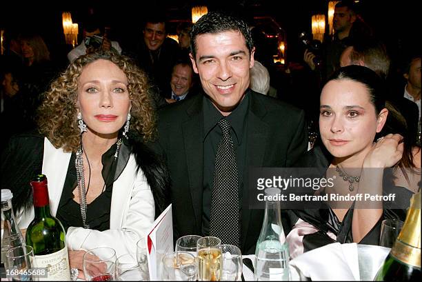Marisa Berenson, Alessandro Gassman and guest at "Dalida" TV Film Tribute To The Singer.
