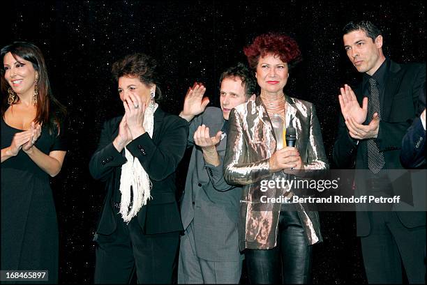 Sabrina Ferilli , Joyce Bunuel , Charles Berling , Pascale Breugnot and Alessandro Gassman at "Dalida" TV Film Tribute To The Singer.