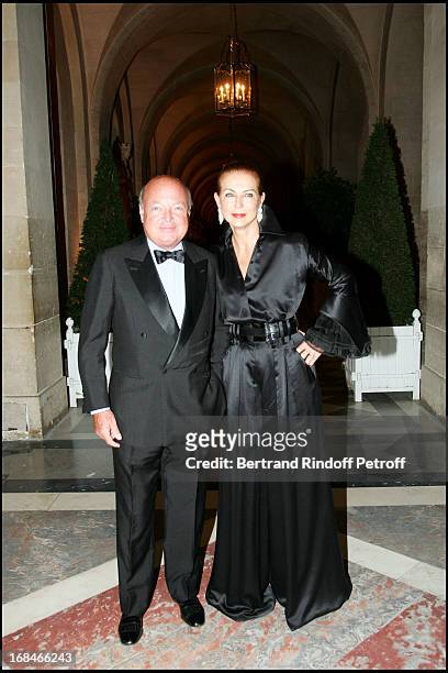 Baron and Baroness Emmanuel Reille - party to the benefit of the artworks of the Sovereign Order of Malta in Lebanon at the Royal opera of the...