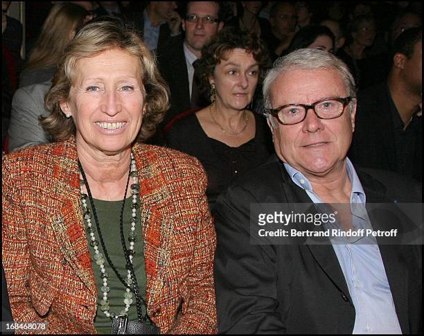 Evelyne Richard and her husband Jean Philippe at "Radio Classique" Celebrates The "Elections De L' Opera 2008" At Theatre Mogador In Paris.