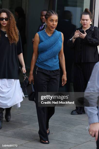 Sophie Okonedo attends JW Anderson at Camden Roundhouse during London Fashion Week September 2023 on September 16, 2023 in London, England.