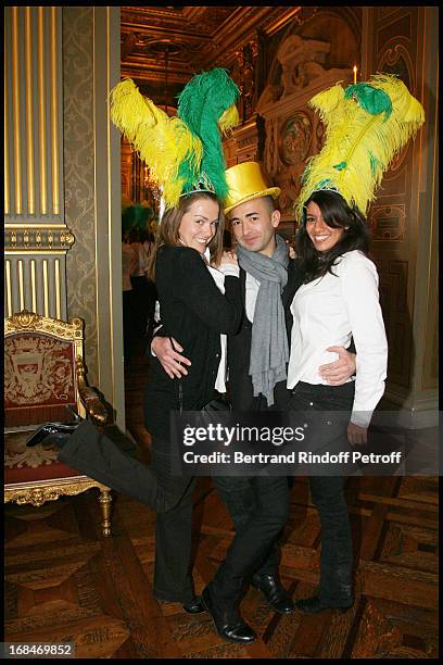 The Christian Dior fashion house at Fashion Houses Celebrate The Traditional "Sainte Catherine" Event At Paris City Hall.