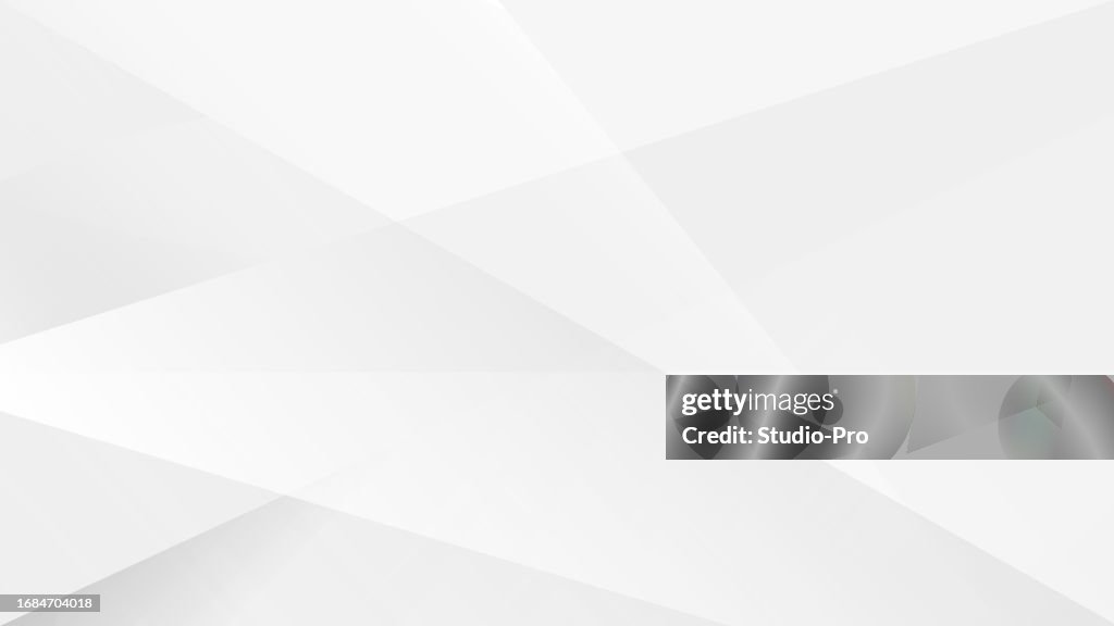 Abstract white geometric vector background