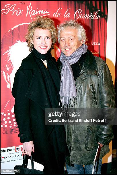 Mathilde Penin and Jean Luc Moreau - First ceremony of the "Raimu Awards" of theatrical comedy and French cinema at the "Espace Pierre Cardin" in...