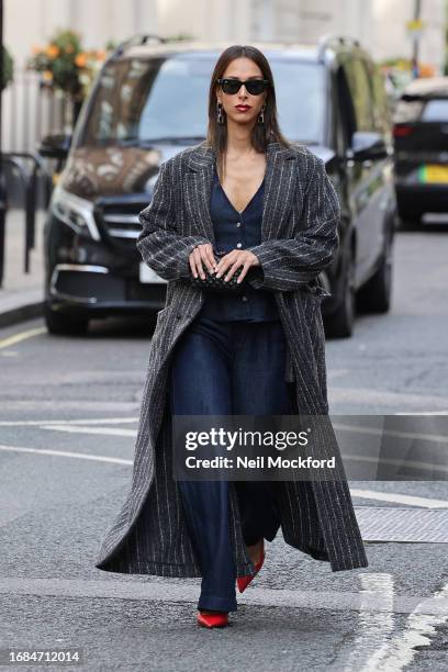 Isabella Charlotta Poppius attends Molly Goddard at Christie's during London Fashion Week September 2023 on September 16, 2023 in London, England.