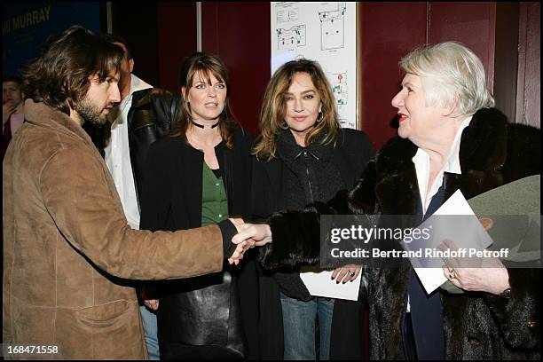 Frederic Diefenthal, Gwendoline Hamon, Caroline Cellier and Francoise Seigner at Premiere of "Tout Pour Plaire".