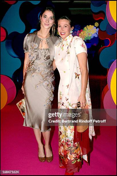 Madame Patrick Ricard and daughter Lorraine at The 9th Bal Jaune With La Fondation D'Entreprises Ricard And Beaux Arts Magazine Held At Le Doyen...