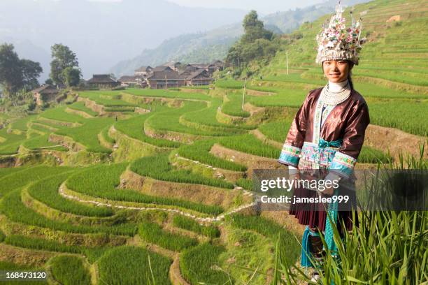 miao minority girl - hmong village stock pictures, royalty-free photos & images