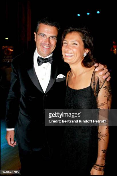 Bruno Cromback and his wife Agnes - Deauville's great Ball in the occasion of the 60th anniversary of the association Acare.