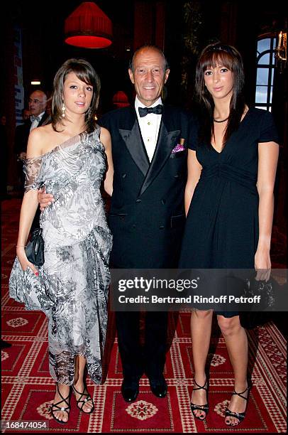 Thierry Gaubert and daughters Anastasia and Milena - Deauville's great Ball in the occasion of the 60th anniversary of the association Acare.
